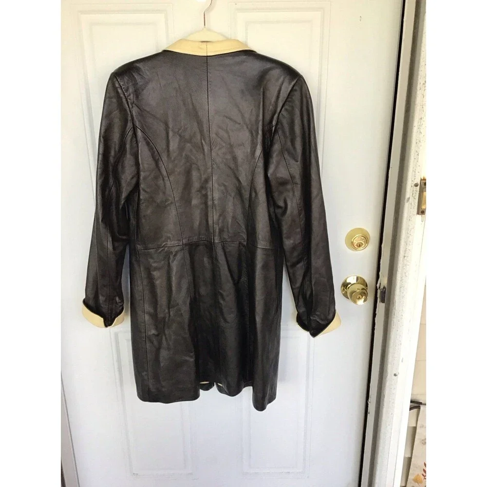 Vintage La Pelle Italian Leather Trench Coat